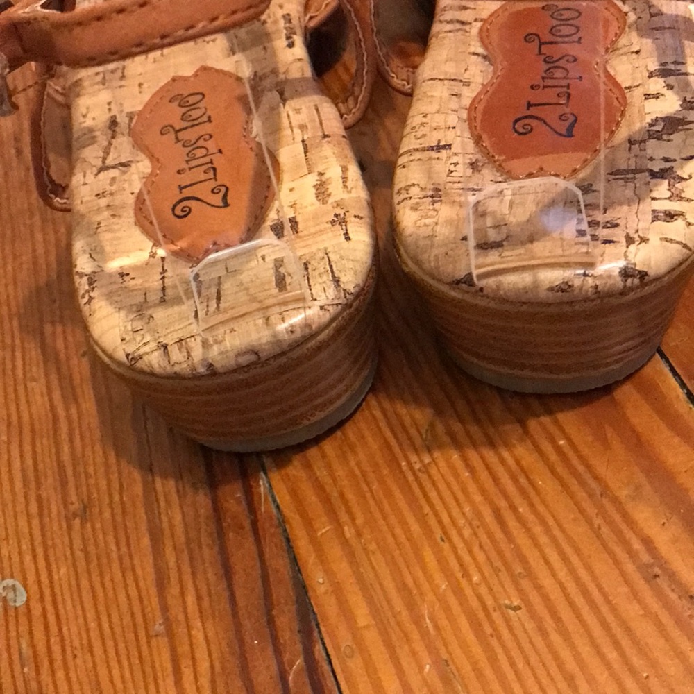 2 Lips Too Too Glitz women’s wedge sandals size 8 - Picture 4 of 8
